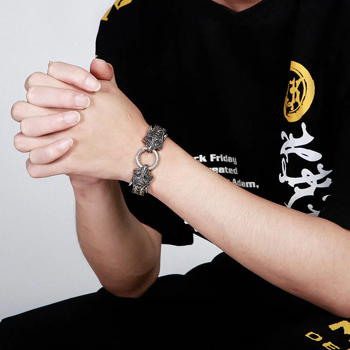 WorldNorse Fox Wolf Head Mask Bracelet - image 1