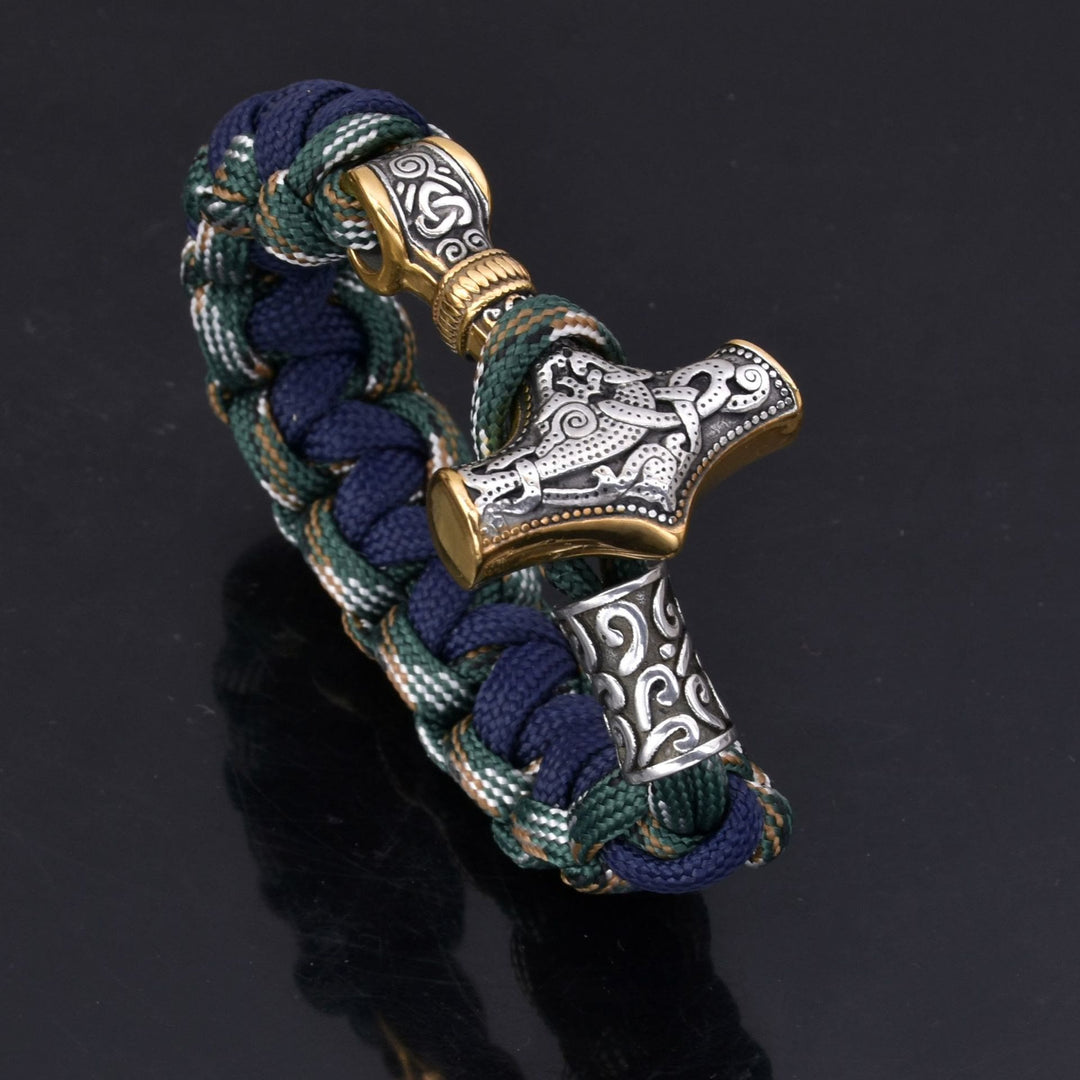 WorldNorse Viking Mjolnir Paracord Braided Bracelet - image 3