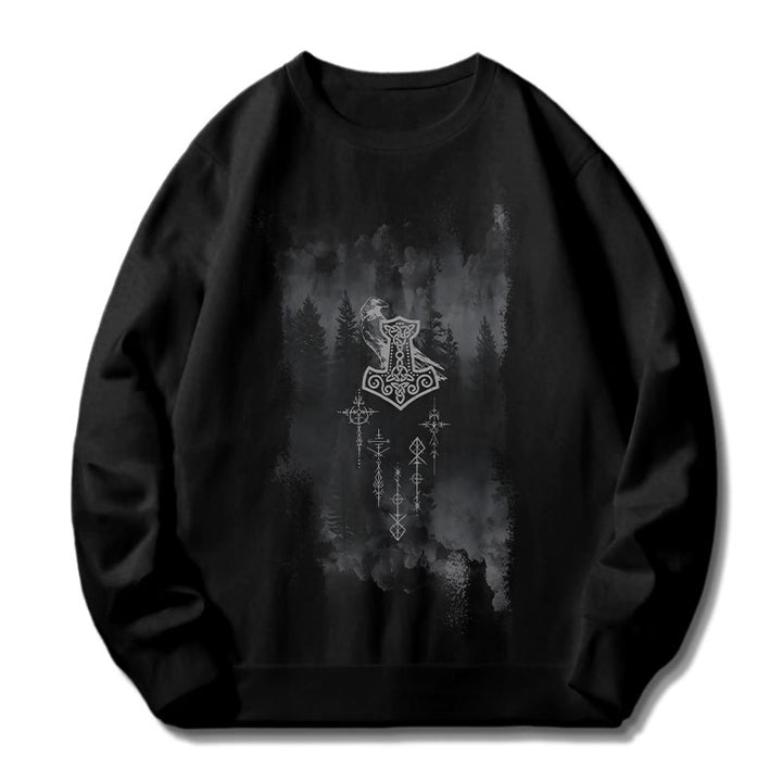 WorldNorse Raven Thor's Hammer Sweatshirt