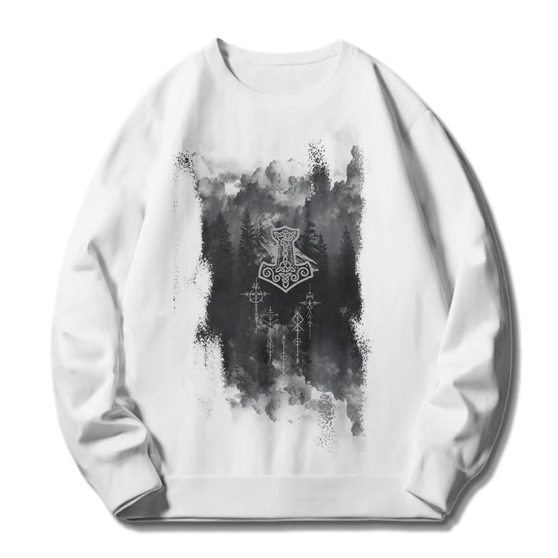 WorldNorse Raven Thor's Hammer Sweatshirt