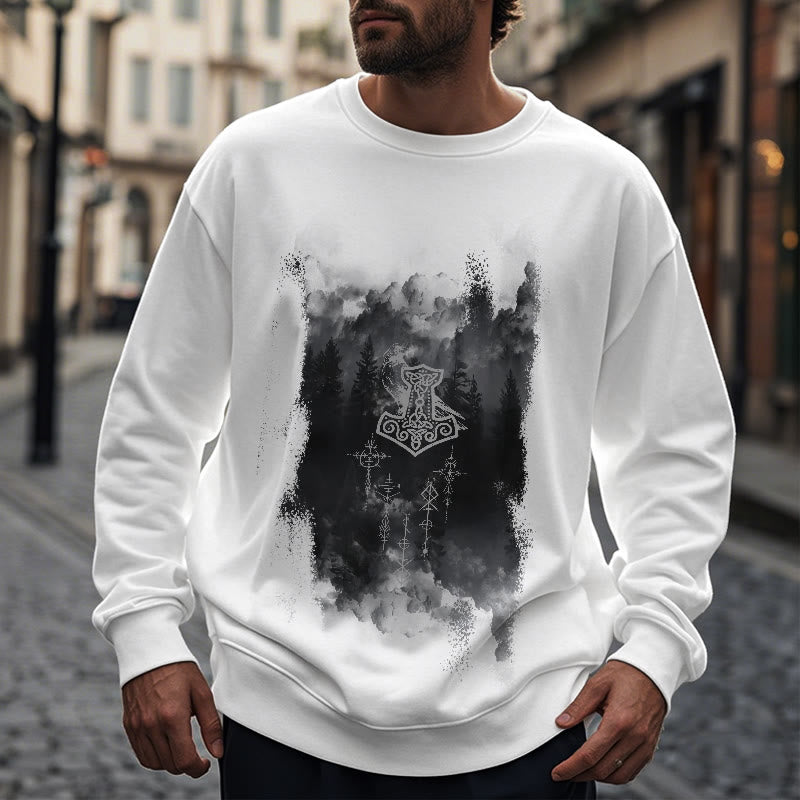 WorldNorse Raven Thor's Hammer Sweatshirt - image 14