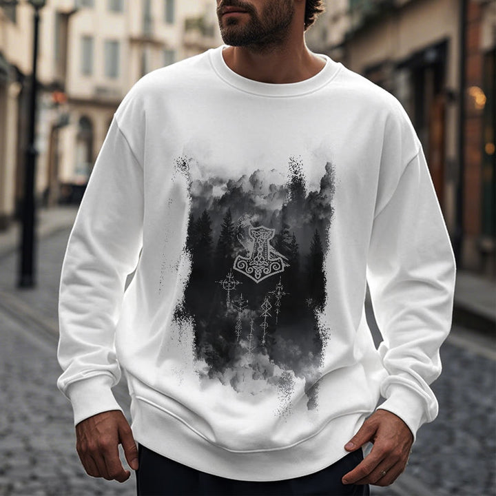 WorldNorse Raven Thor's Hammer Sweatshirt - image 14