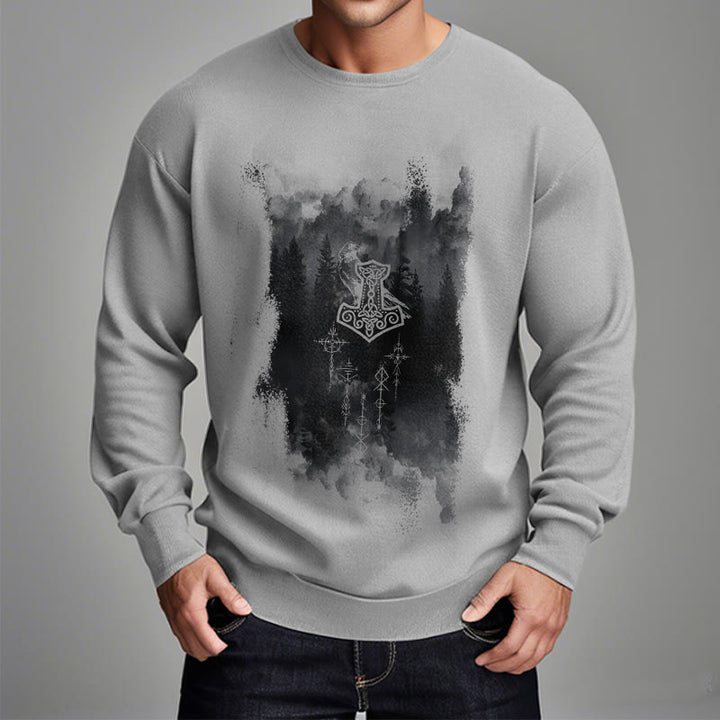 WorldNorse Raven Thor's Hammer Sweatshirt