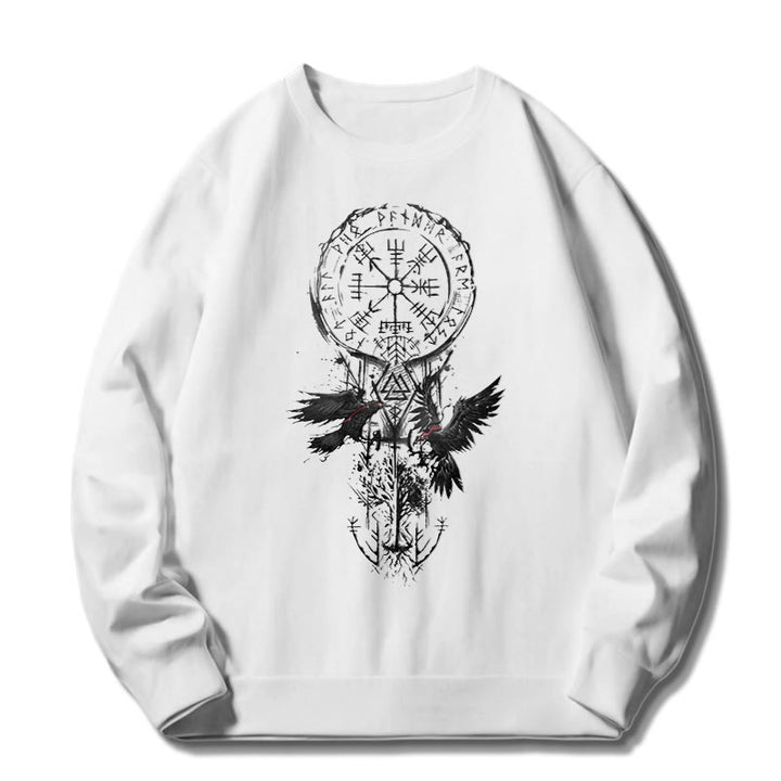 WorldNorse Viking Vegvisir Valknut Totem Sweatshirt