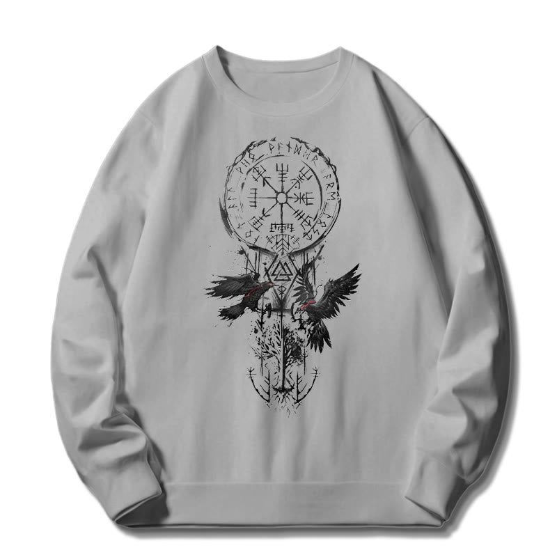 WorldNorse Viking Vegvisir Valknut Totem Sweatshirt