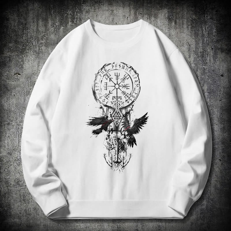 WorldNorse Viking Vegvisir Valknut Totem Sweatshirt