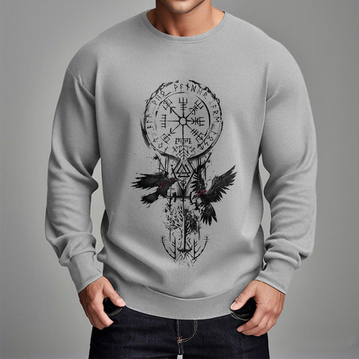 WorldNorse Viking Vegvisir Valknut Totem Sweatshirt