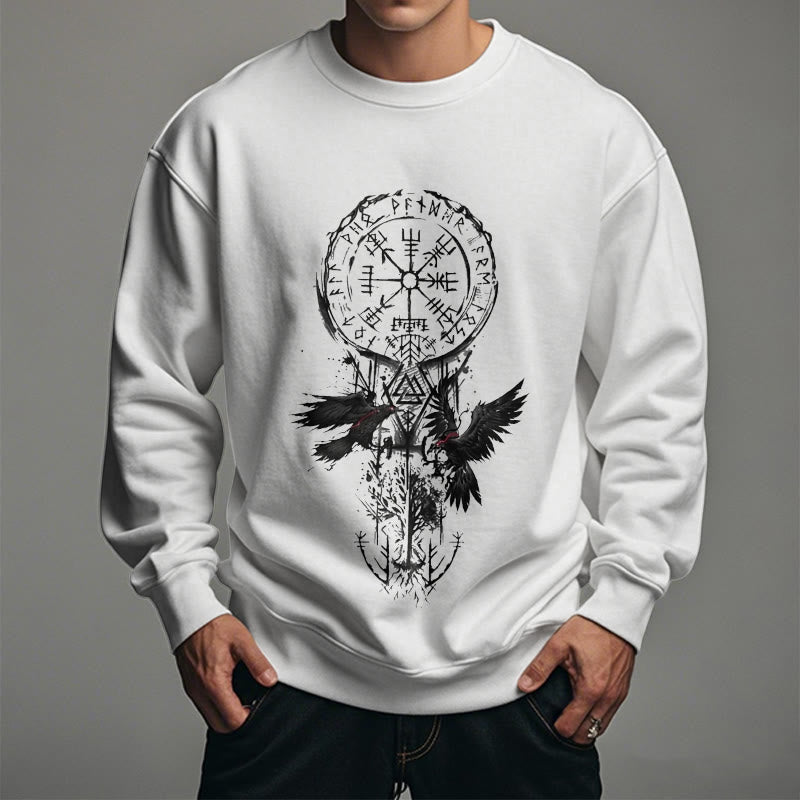 WorldNorse Viking Vegvisir Valknut Totem Sweatshirt