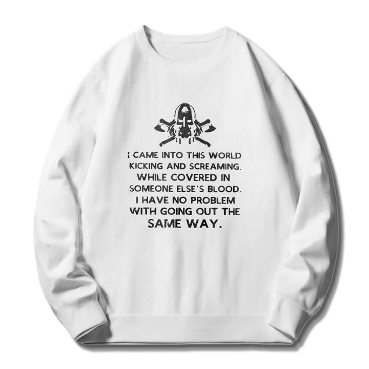 WorldNorse I Came Into This World Viking Sweatshirt