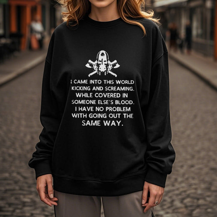 WorldNorse I Came Into This World Viking Sweatshirt - image 9