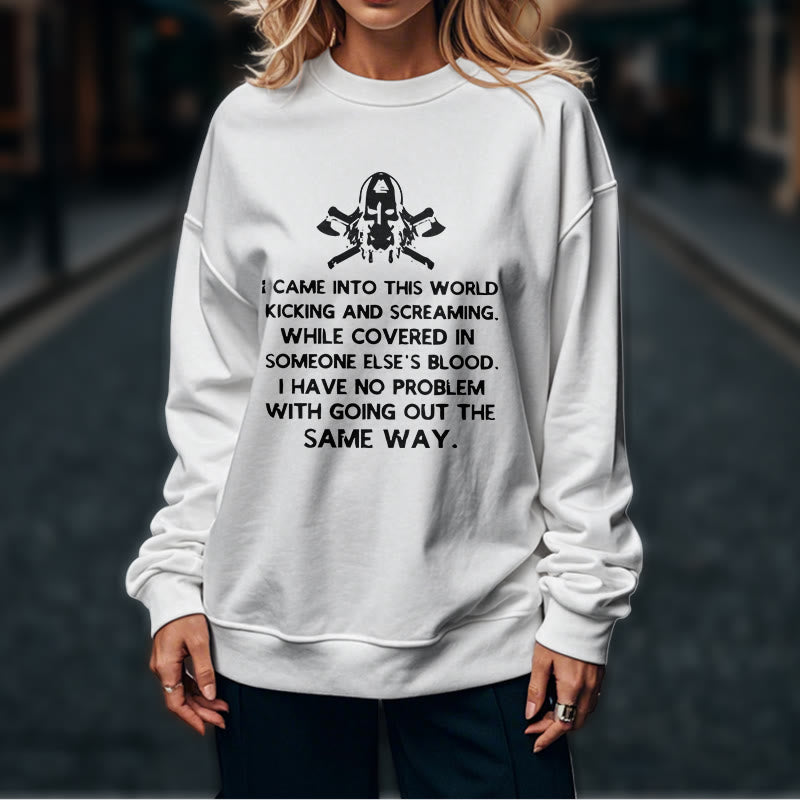 WorldNorse I Came Into This World Viking Sweatshirt - image 17