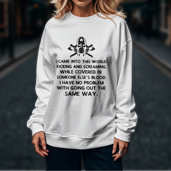 WorldNorse I Came Into This World Viking Sweatshirt - image 17