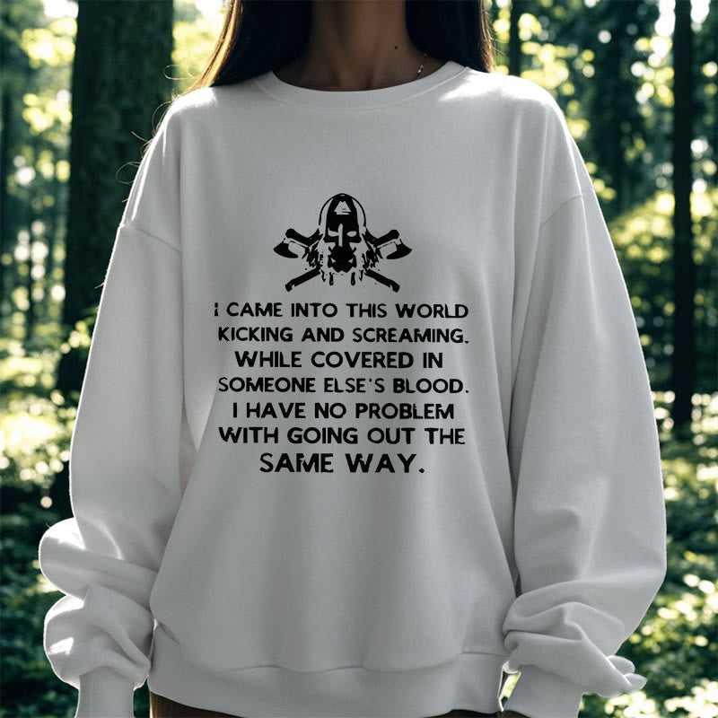 WorldNorse I Came Into This World Viking Sweatshirt - image 16