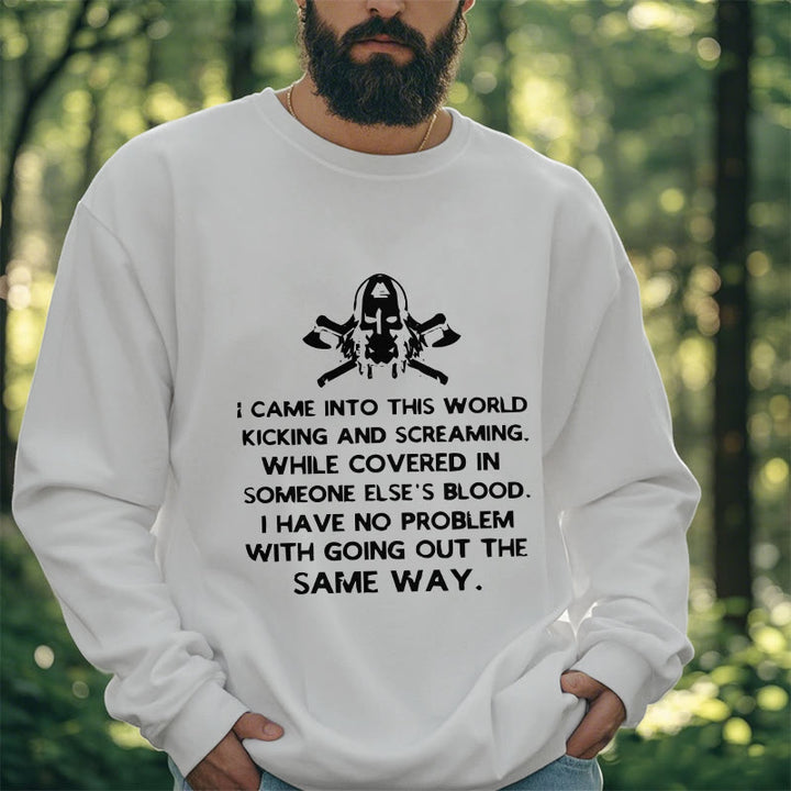 WorldNorse I Came Into This World Viking Sweatshirt