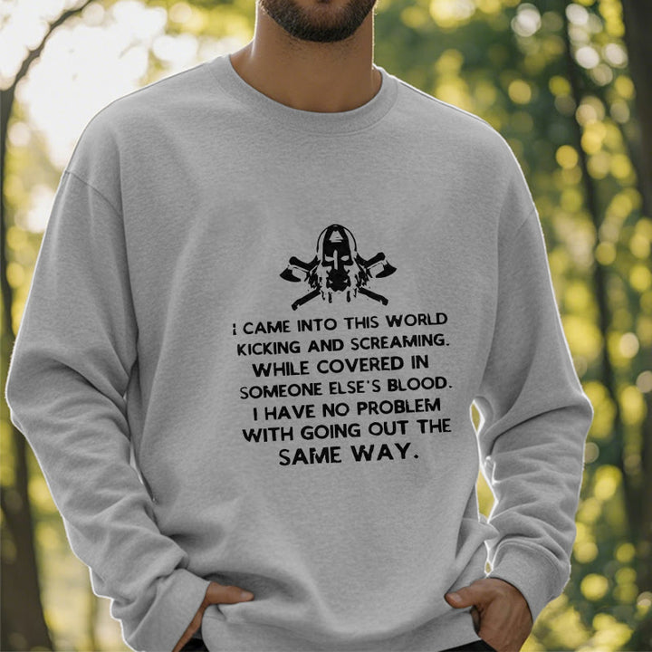 WorldNorse I Came Into This World Viking Sweatshirt