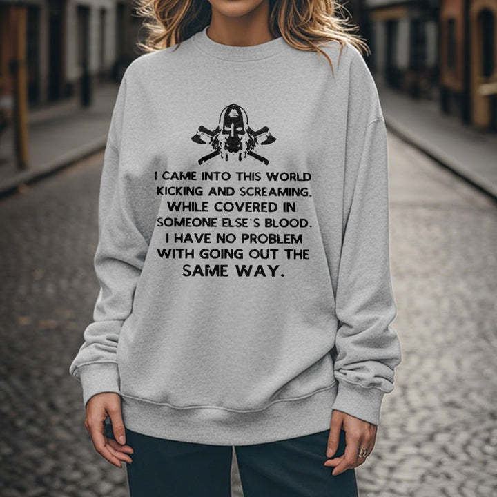 WorldNorse I Came Into This World Viking Sweatshirt