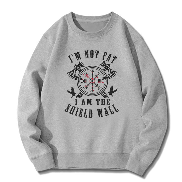 WorldNorse I am the Shield Wall Helm of Awe Sweatshirt