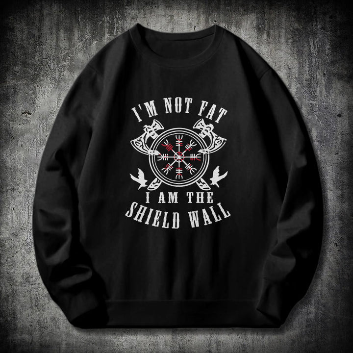 WorldNorse I am the Shield Wall Helm of Awe Sweatshirt