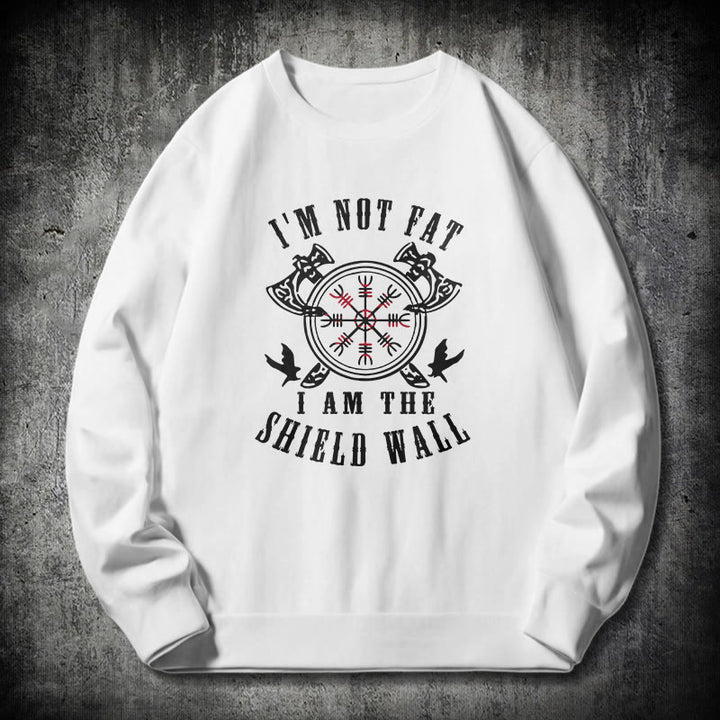 WorldNorse I am the Shield Wall Helm of Awe Sweatshirt