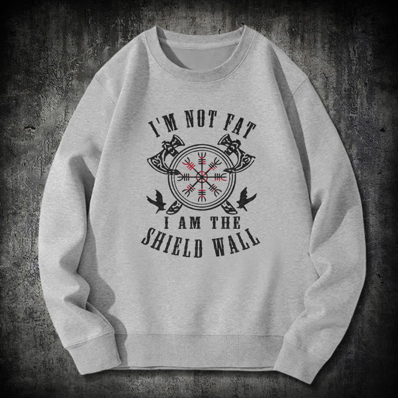 WorldNorse I am the Shield Wall Helm of Awe Sweatshirt