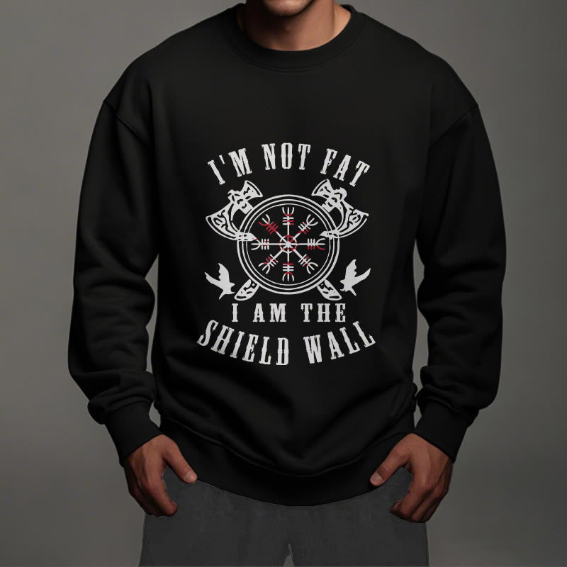 WorldNorse I am the Shield Wall Helm of Awe Sweatshirt