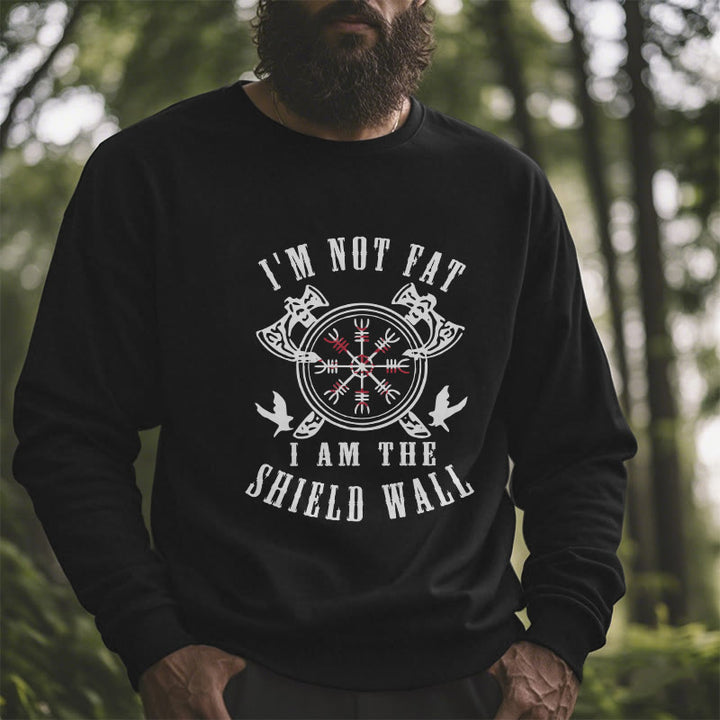 WorldNorse I am the Shield Wall Helm of Awe Sweatshirt