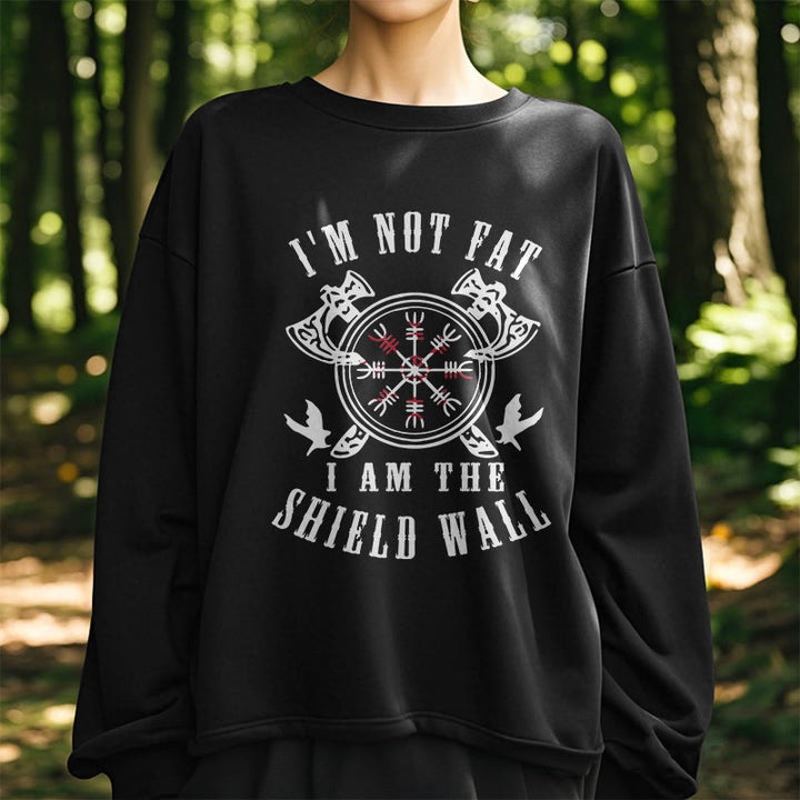 WorldNorse I am the Shield Wall Helm of Awe Sweatshirt