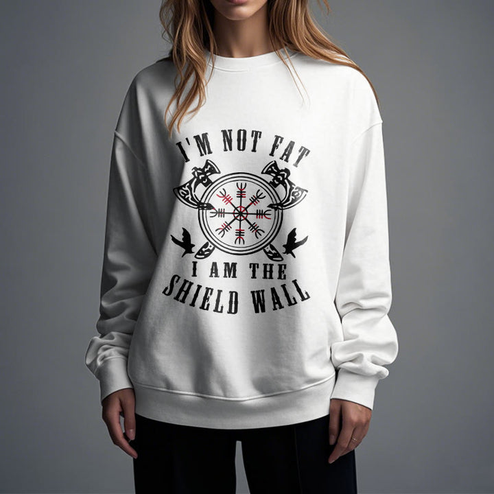 WorldNorse I am the Shield Wall Helm of Awe Sweatshirt