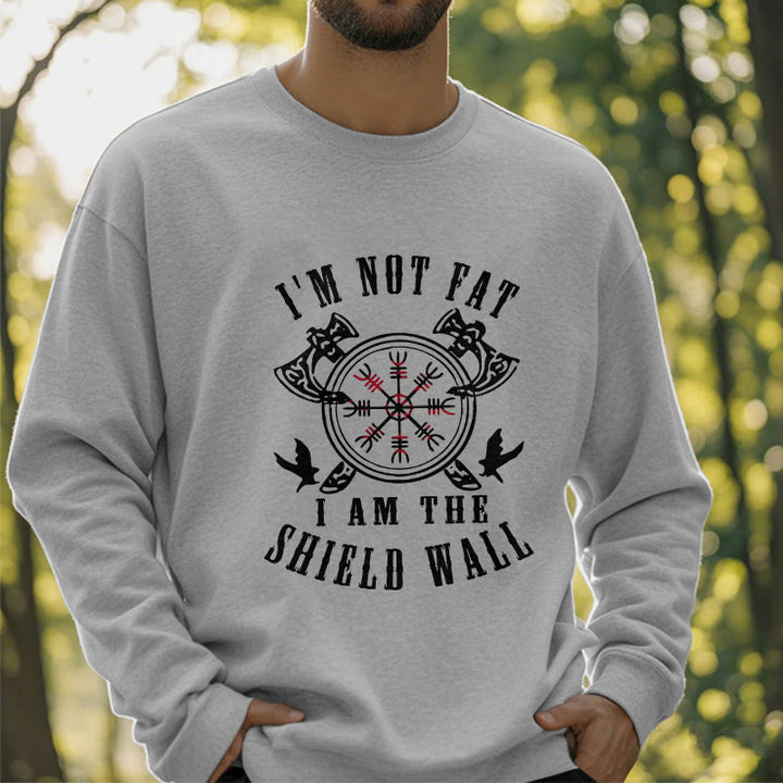 WorldNorse I am the Shield Wall Helm of Awe Sweatshirt