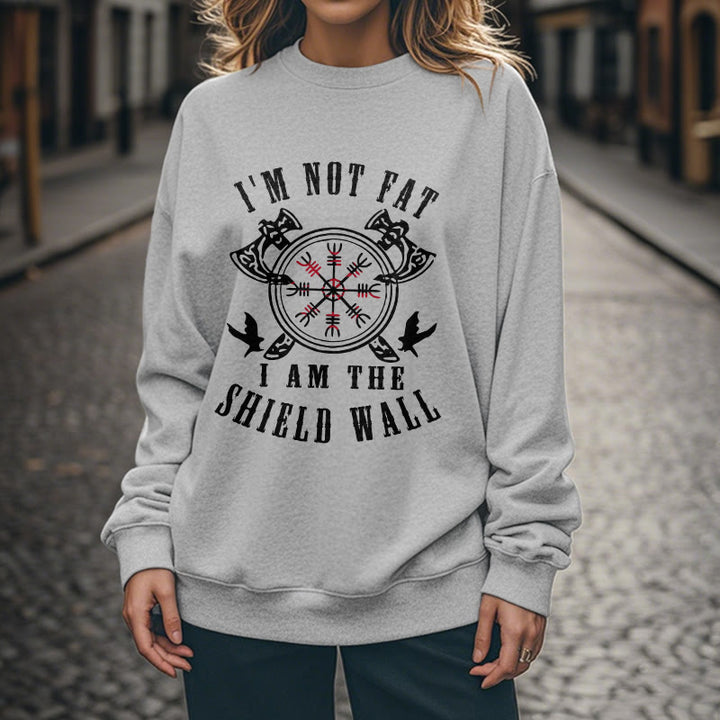 WorldNorse I am the Shield Wall Helm of Awe Sweatshirt