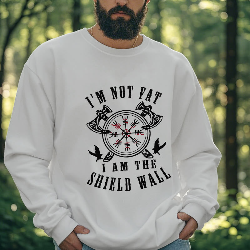 WorldNorse I am the Shield Wall Helm of Awe Sweatshirt