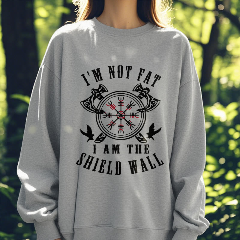 WorldNorse I am the Shield Wall Helm of Awe Sweatshirt