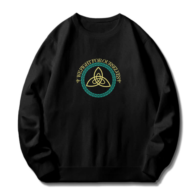 WorldNorse Celtic Knot Round Triquetra Sweatshirt - image 2
