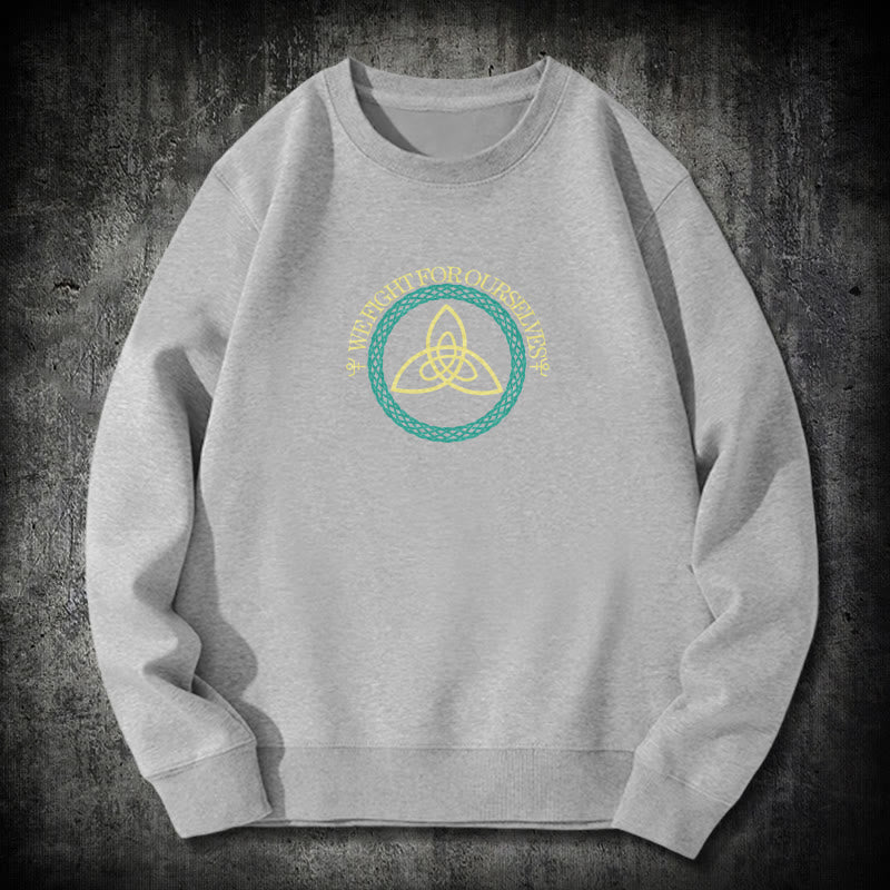 WorldNorse Celtic Knot Round Triquetra Sweatshirt