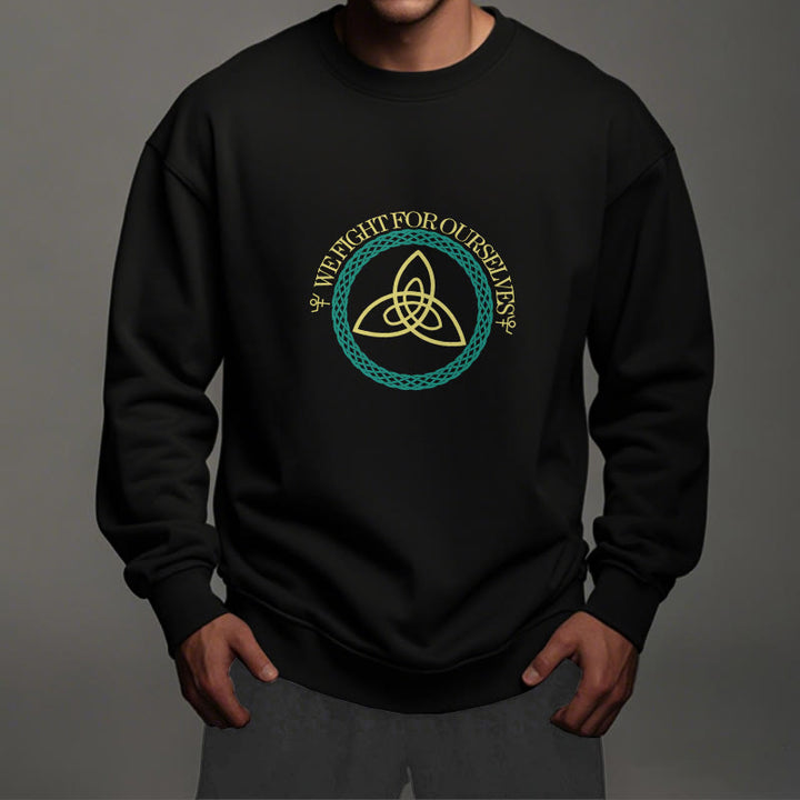 WorldNorse Celtic Knot Round Triquetra Sweatshirt - image 4