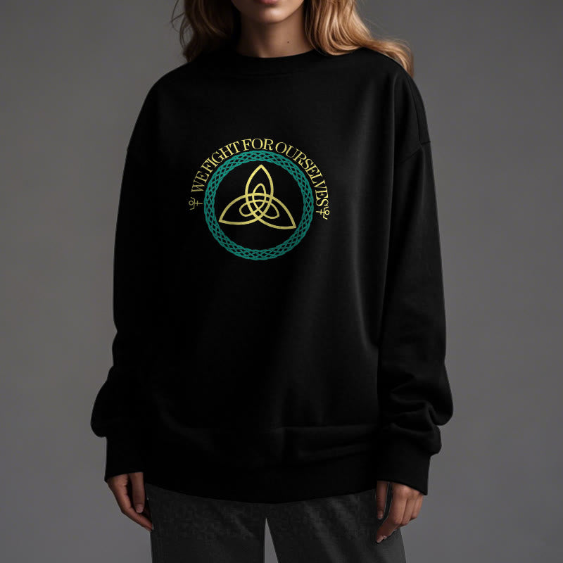 WorldNorse Celtic Knot Round Triquetra Sweatshirt - image 7