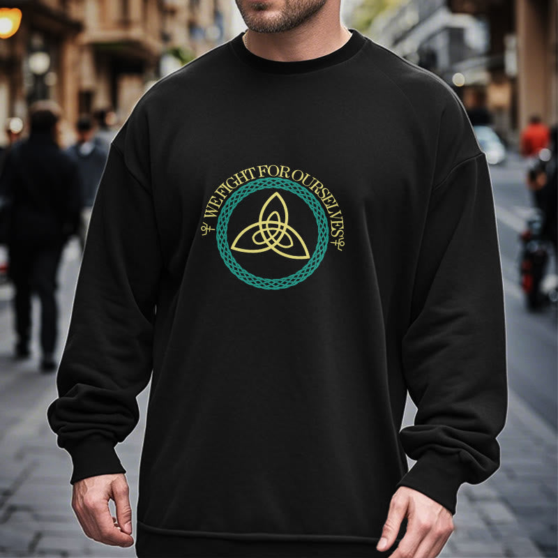 WorldNorse Celtic Knot Round Triquetra Sweatshirt - image 6
