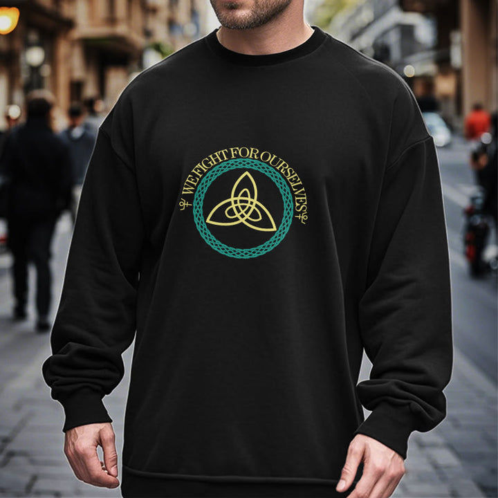 WorldNorse Celtic Knot Round Triquetra Sweatshirt - image 6