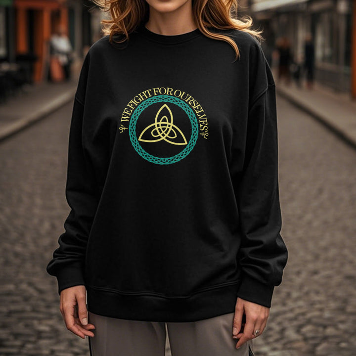 WorldNorse Celtic Knot Round Triquetra Sweatshirt - image 9