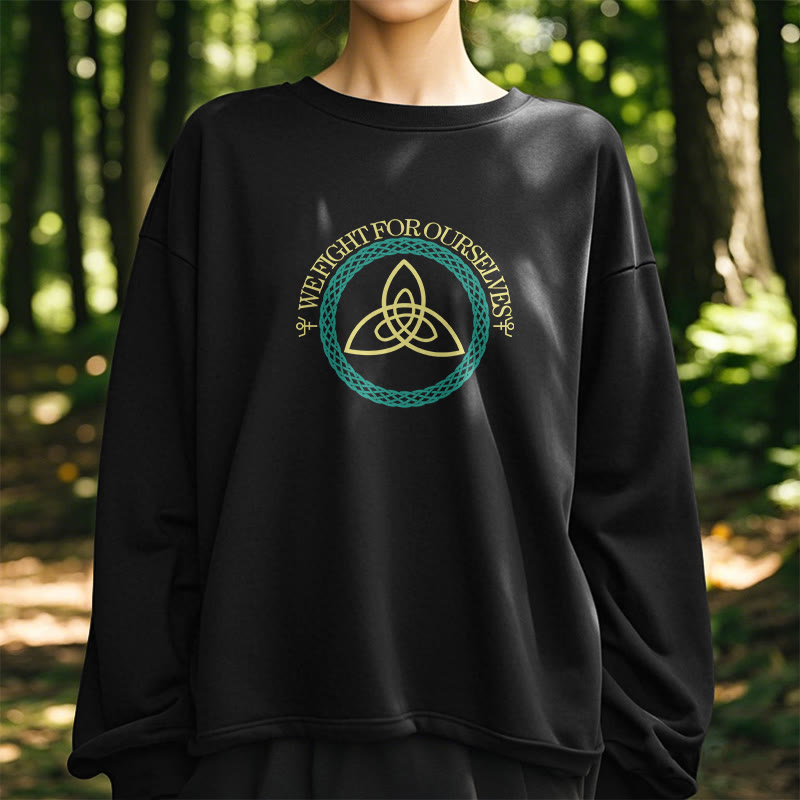 WorldNorse Celtic Knot Round Triquetra Sweatshirt