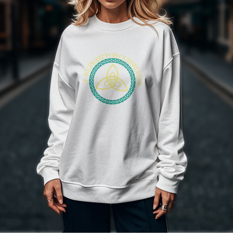 WorldNorse Celtic Knot Round Triquetra Sweatshirt - image 17