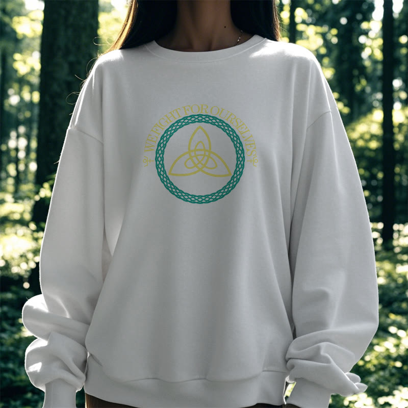 WorldNorse Celtic Knot Round Triquetra Sweatshirt - image 16