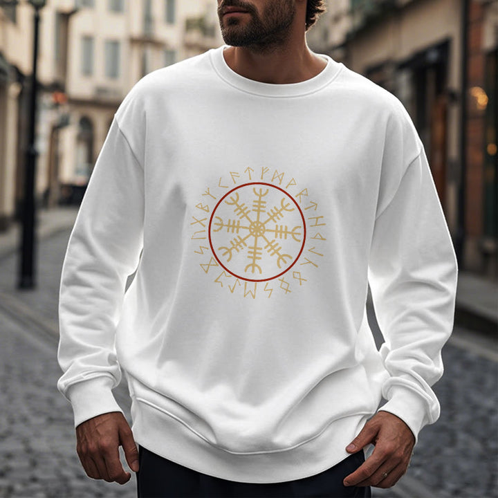 WorldNorse Helm Of Awe With Rune Circle Sweatshirt - image 14
