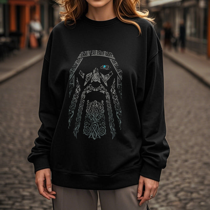 WorldNorse Viking Eye Of Odin Graphic Sweatshirt