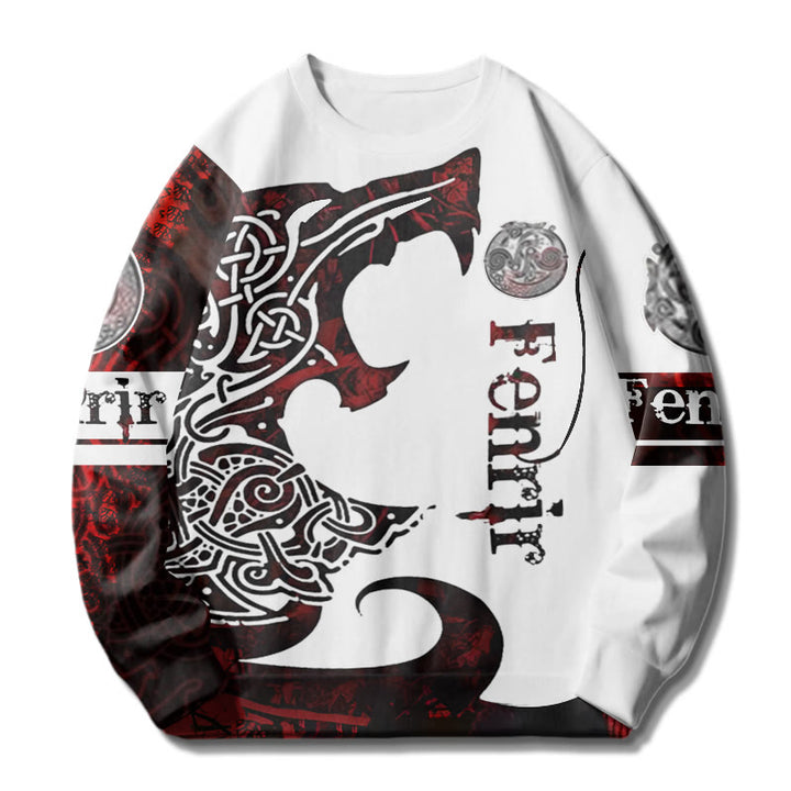 WorldNorse Viking Wolve Fenrir Blood Sweatshirt