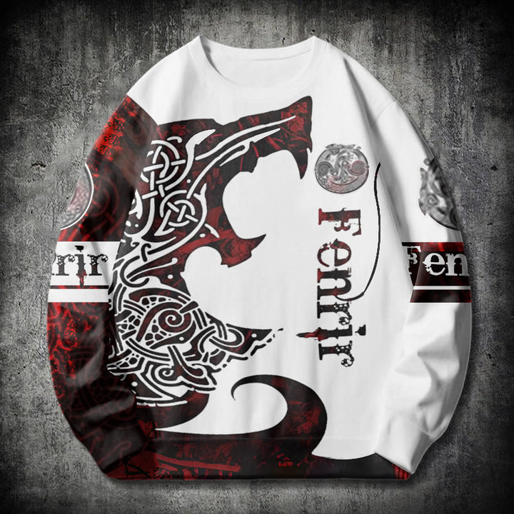 WorldNorse Viking Wolve Fenrir Blood Sweatshirt