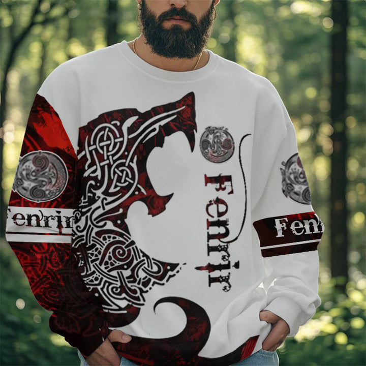 WorldNorse Viking Wolve Fenrir Blood Sweatshirt