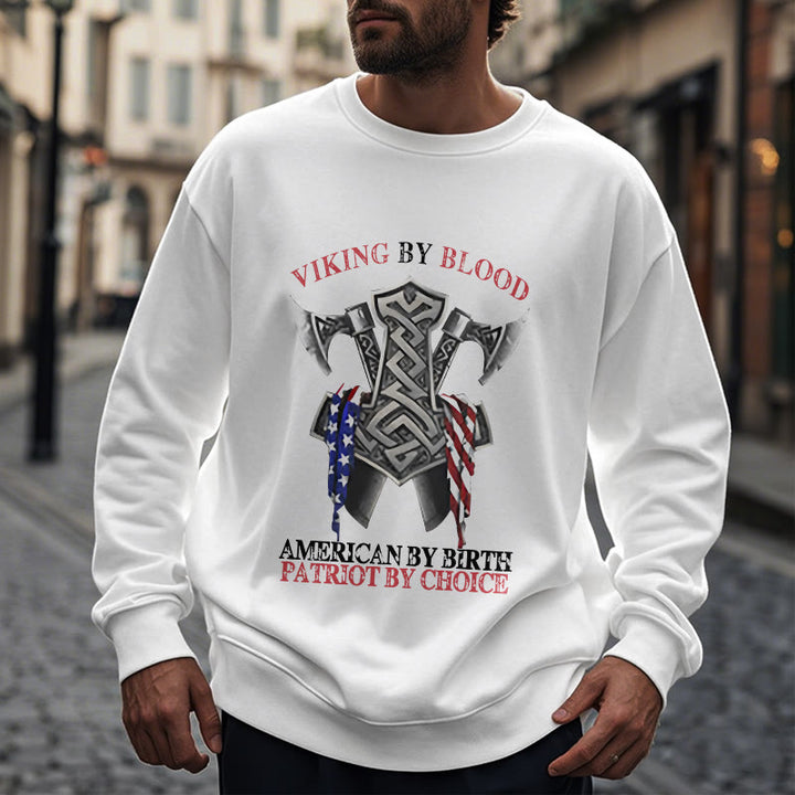 WorldNorse Viking By Blood Mjolnir Axe Celtic Knot Sweatshirt