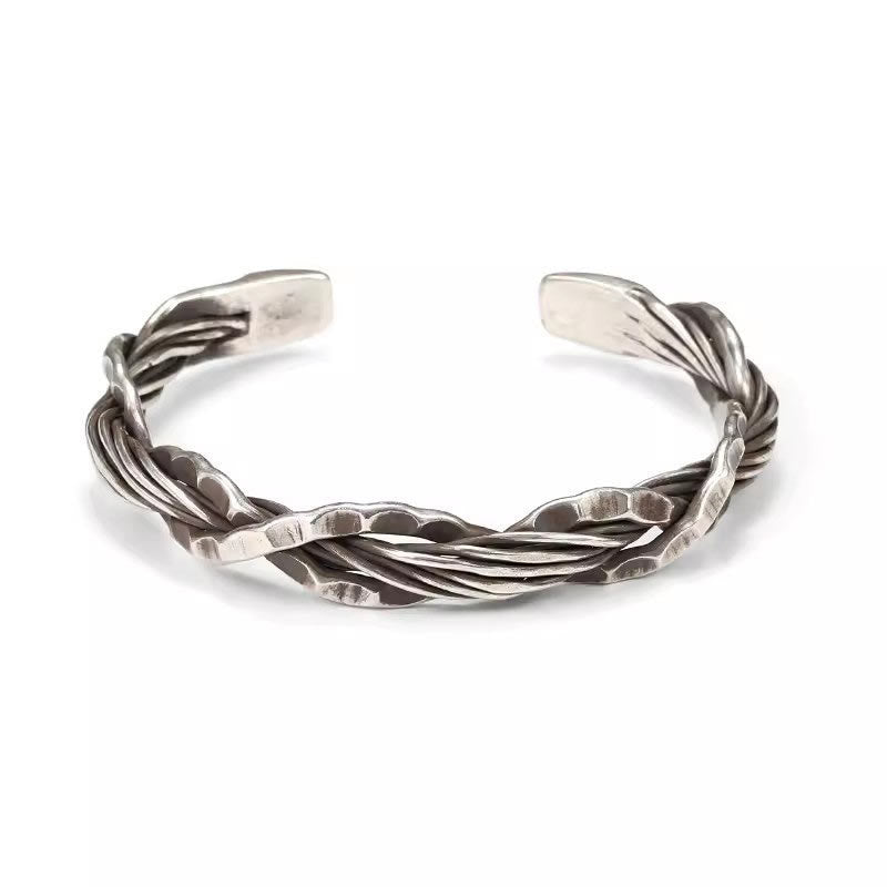 WorldNorse Handmade Hammered Braided Bracelet