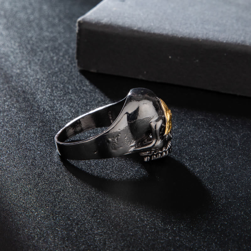 WorldNorse All Seeing Eye Skull Ring